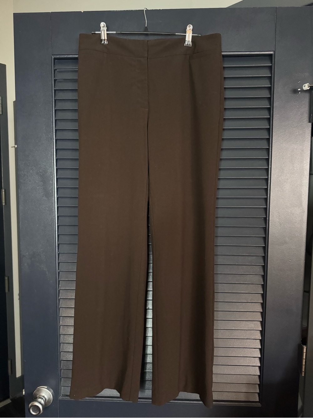 Chico’s Dark Brown Wide Leg Trousers Size 1 Regular / US 8 Medium
